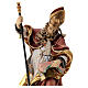 Saint Albert with feather in coloured maple wood Valgardena s2