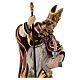 Saint Albert with feather in coloured maple wood Valgardena s4