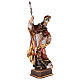 Valgardena coloured wooden statue of Saint Gregory with dove s5