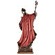 Valgardena coloured wooden statue of Saint Gregory with dove s6