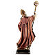 Wooden statue of Saint Wolfgang with church, coloured, Valgardena s6