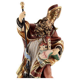 Święty Wolfgang z kościołem drewno kolorowe Val Gardena