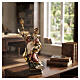 Saint Norbert with chalice in coloured wood of Valgardena s2