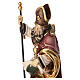 Saint Norbert with chalice in coloured wood of Valgardena s6