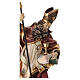 Saint Norbert with chalice in coloured wood of Valgardena s7