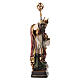 Saint Norbert with chalice in coloured wood of Valgardena s9