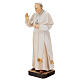 Statue of Pope Francis in painted maple wood of Valgardena s3