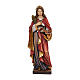 Saint Cornelia with palm and book in painted maple wood of Valgardena s1