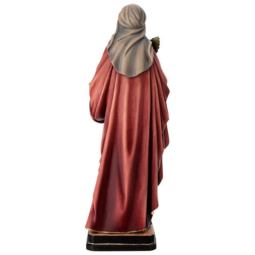 Santa Regina con spada dipinta legno acero Valgardena 9