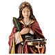 Santa Regina con spada dipinta legno acero Valgardena s2