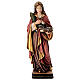 Saint Regina with sword in painted maple wood of Valgardena s1