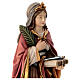 Saint Regina with sword in painted maple wood of Valgardena s7