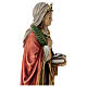 Saint Sophia with sword in painted maple wood of Valgardena s6