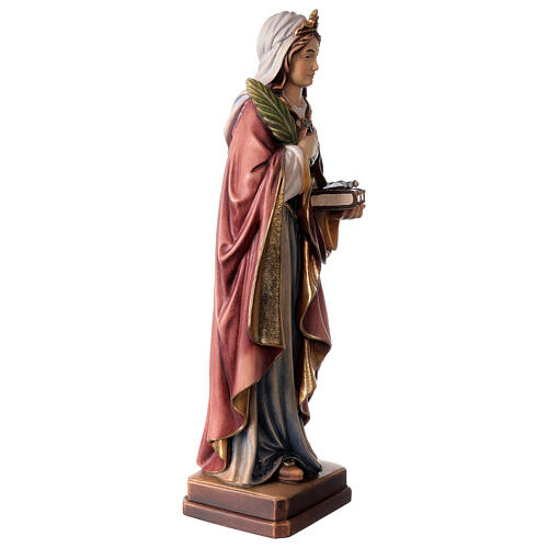 Saint Victoria with sword in painted maple wood of Valgardena 4