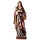 Saint Victoria with sword in painted maple wood of Valgardena s1