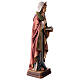 Saint Victoria with sword in painted maple wood of Valgardena s4