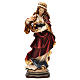 Sainte Catherine avec roue peinte bois érable Val Gardena s1