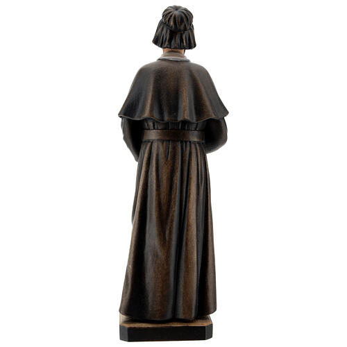 Santa Elisabetta Anna Seton dipinta legno acero Valgardena 5