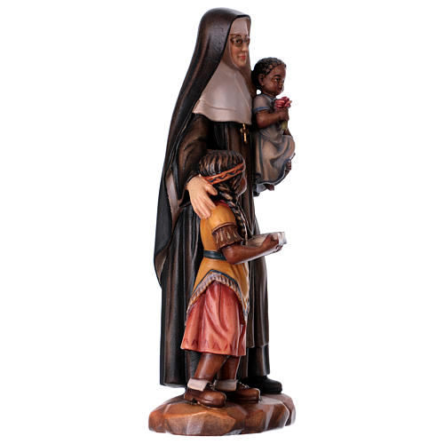 Santa Caterina Drexel dipinta legno acero Valgardena 4