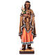 Saint Kateri Tekakwitha in painted maple wood of Valgardena s1