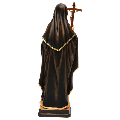 Heilige Monika mit Kruzifix bemalten Grödnertal Holz 5
