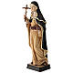 Sainte Brigitte avec croix bois peint Val Gardena s3