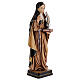 Sainte Gertrude avec plume en bois peint Val Gardena s5