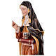 Saint Hildegard with vase painted in maple wood of Valgardena s3