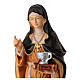 Saint Lucy with unguent jar, painted, in maple wood of Val Gardena s2