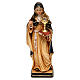 Saint Lucy with unguent jar, painted, in maple wood of Val Gardena s1