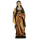 Sainte Thérèse d'Avila avec couronne d'épines bois peint Val Gardena s1