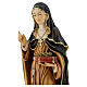 Santa Teresa de Ávila com coroa de espinhos pintada madeira bordo Val Gardena s2