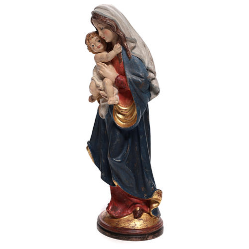 Virgen de la paz madera Val Gardena oro de tíbar antiguo 2