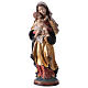 Virgen de la paz madera Val Gardena capa oro de tíbar s1