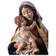 Virgen de la paz madera Val Gardena capa oro de tíbar s2
