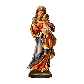 Virgen Rafaél madera Val Gardena pintada