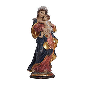 Our Lady by Raffaello in wood of Valgardena finished in antique pure gold