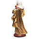 Our Lady by Raffaello in wood of Valgardena finished in pure gold with silver mantle s5