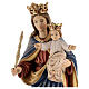 Statue Maria Hilfe der Christen Regina Coeli bemalten Grödnertal Holz s2