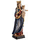 Statue Maria Hilfe der Christen Regina Coeli bemalten Grödnertal Holz s5