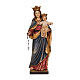 Our Lady of Mount Carmel in wood of Val Gardena, painted s1
