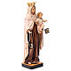 Beata Vergine Maria del Monte Carmelo legno Valgardena dipinta s3