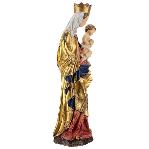 Krumauer Madonna in wood with pure gold cape, Val Gardena 7