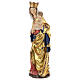 Madonna Krumauer legno Valgardena manto oro zecchino s3