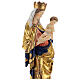 Krumauer Madonna in wood with pure gold cape, Val Gardena s4