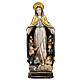 Madonna der Schützung bemalten Grödnertal Holz antikisierten Finish s1