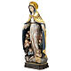 Madonna della protezione legno Valgardena oro zecchino antico silver s3
