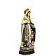 Our Lady of Protection in wood of Valgardena finished in pure gold and silver s5
