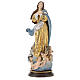 Immacolata concezione del Murillo legno Valgardena oro zecchino antico silver s1