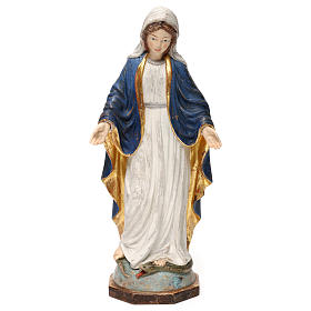Our Lady of Graces in wood of Valgardena finished in antique pure gold